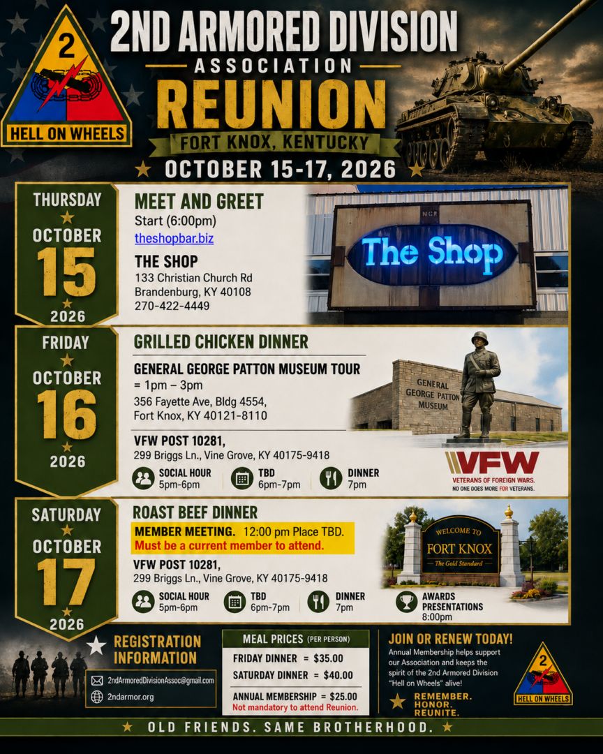 2nd Armored Division Reunion 2026
